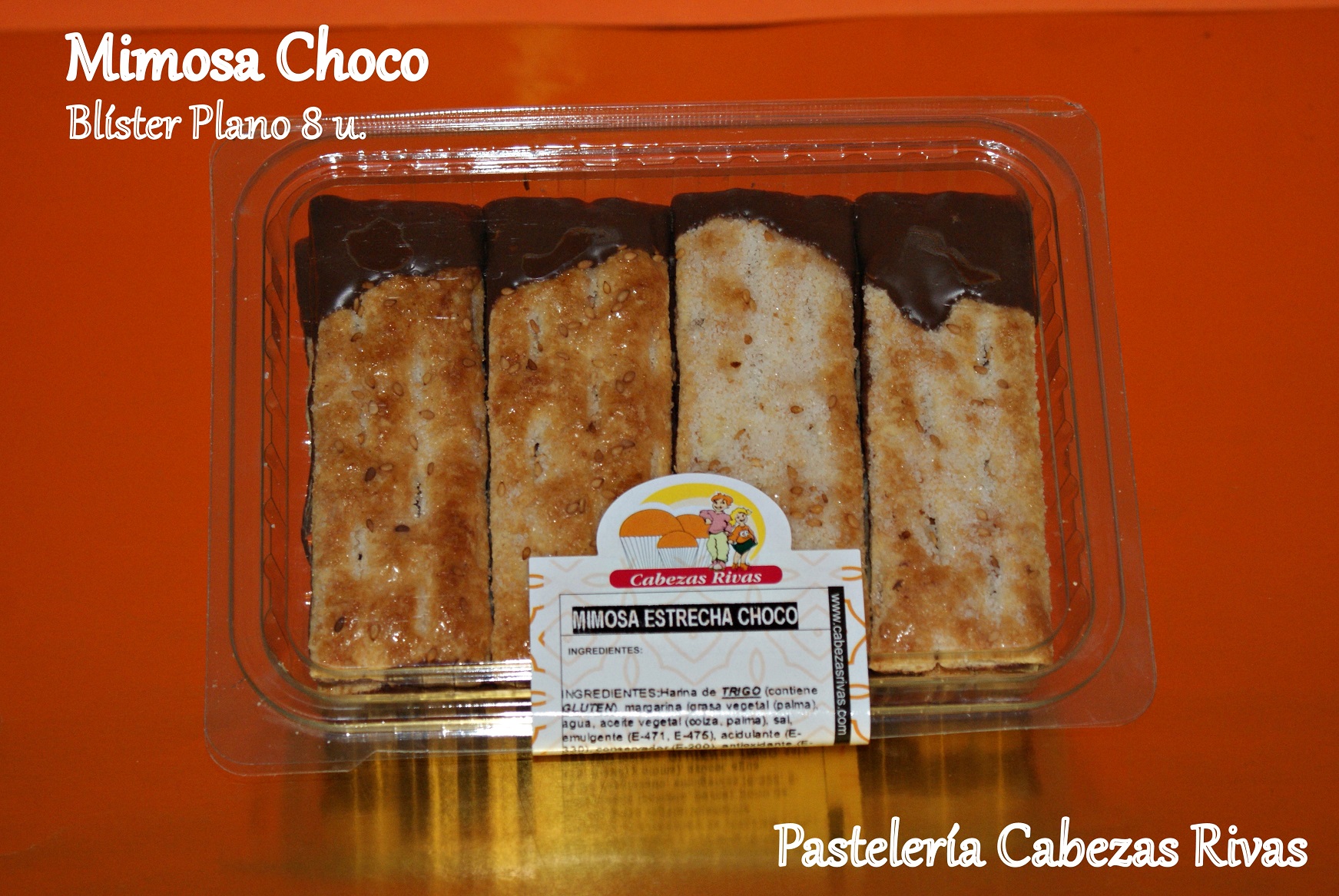 MIMOSA ESTRECHA CHOCO.BLISTER PLANO 8 U/(175G)C/16