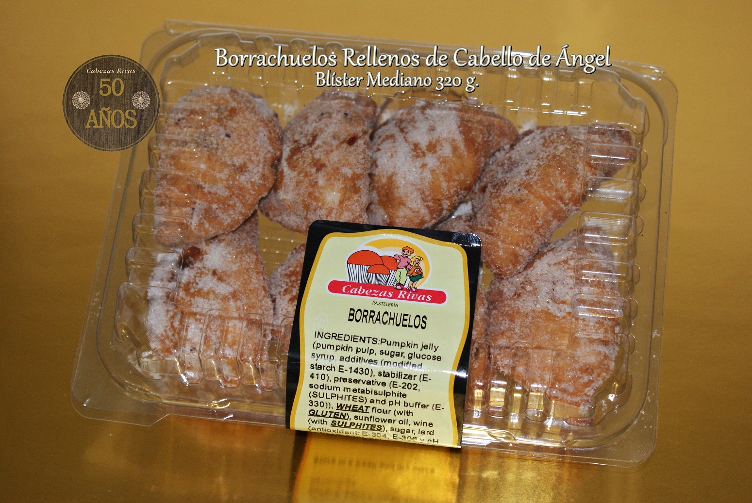 BORRACHUELO AZUCAR BLISTER MEDIANO 320 G., C/.12