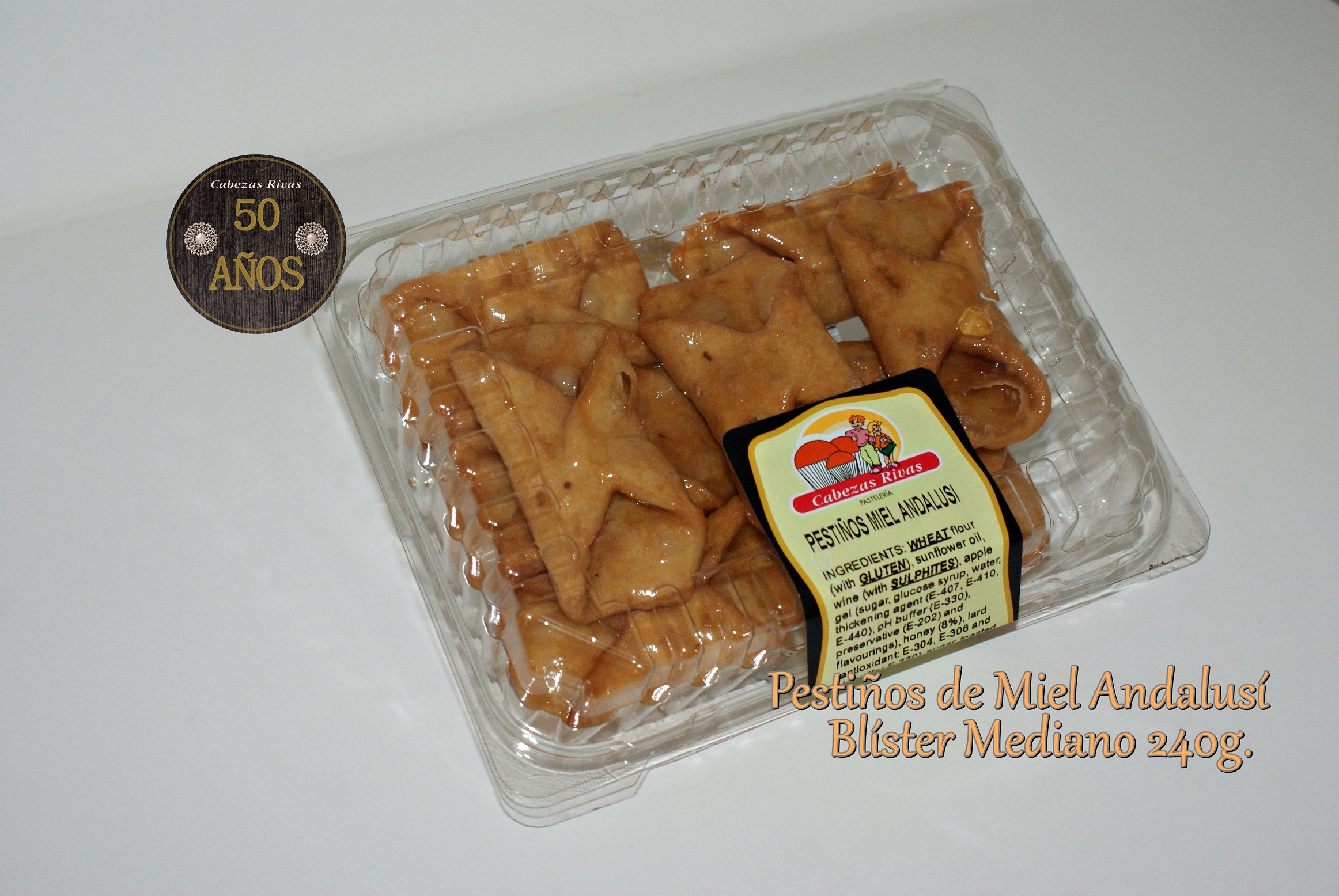 PESTIÑO MIEL ANDALUSI BLISTER MED.290 G(7U/),C/.12