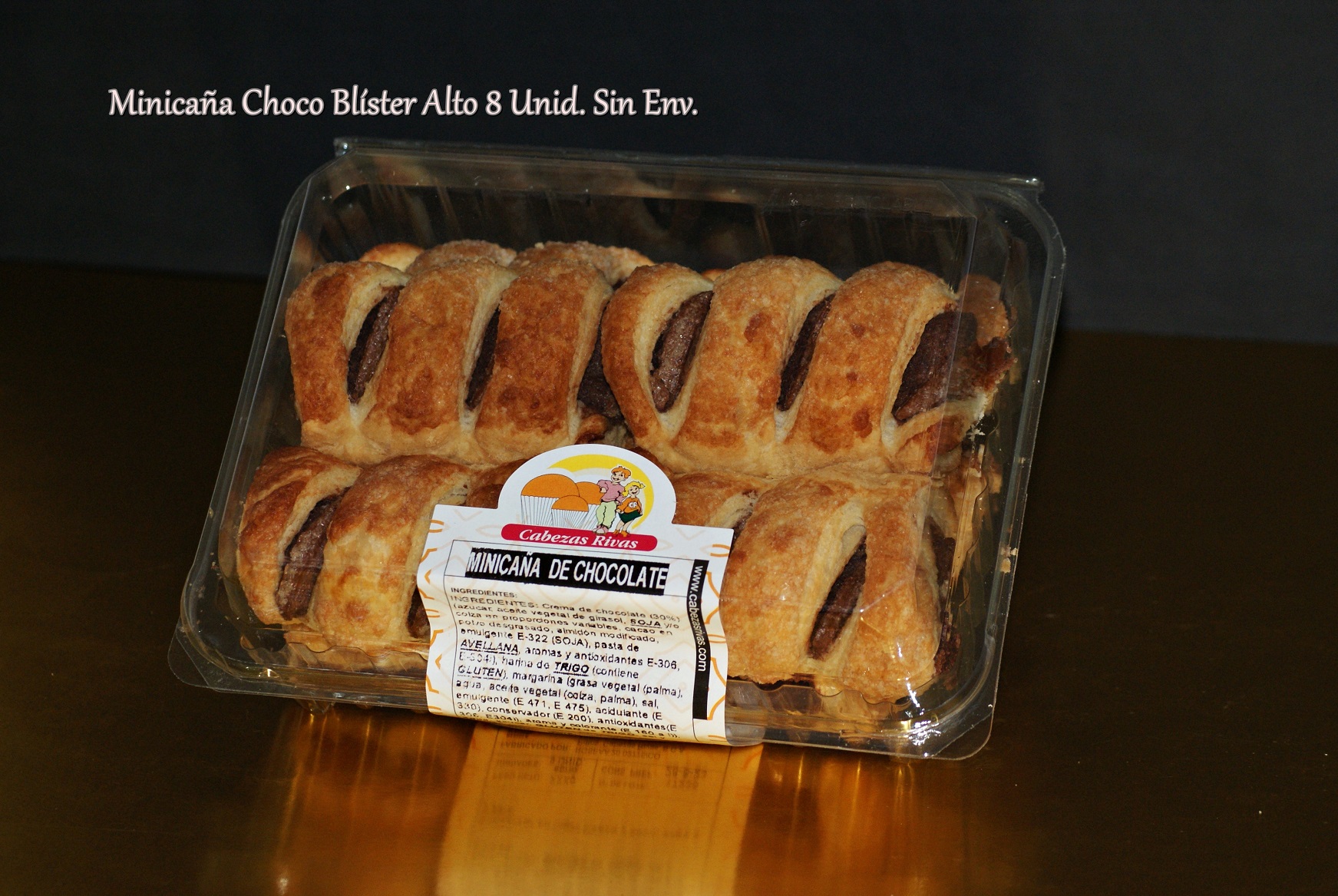 MINICAÑA CHOCO.BLISTER 8 U/.(275G),C/.8 BLISTER